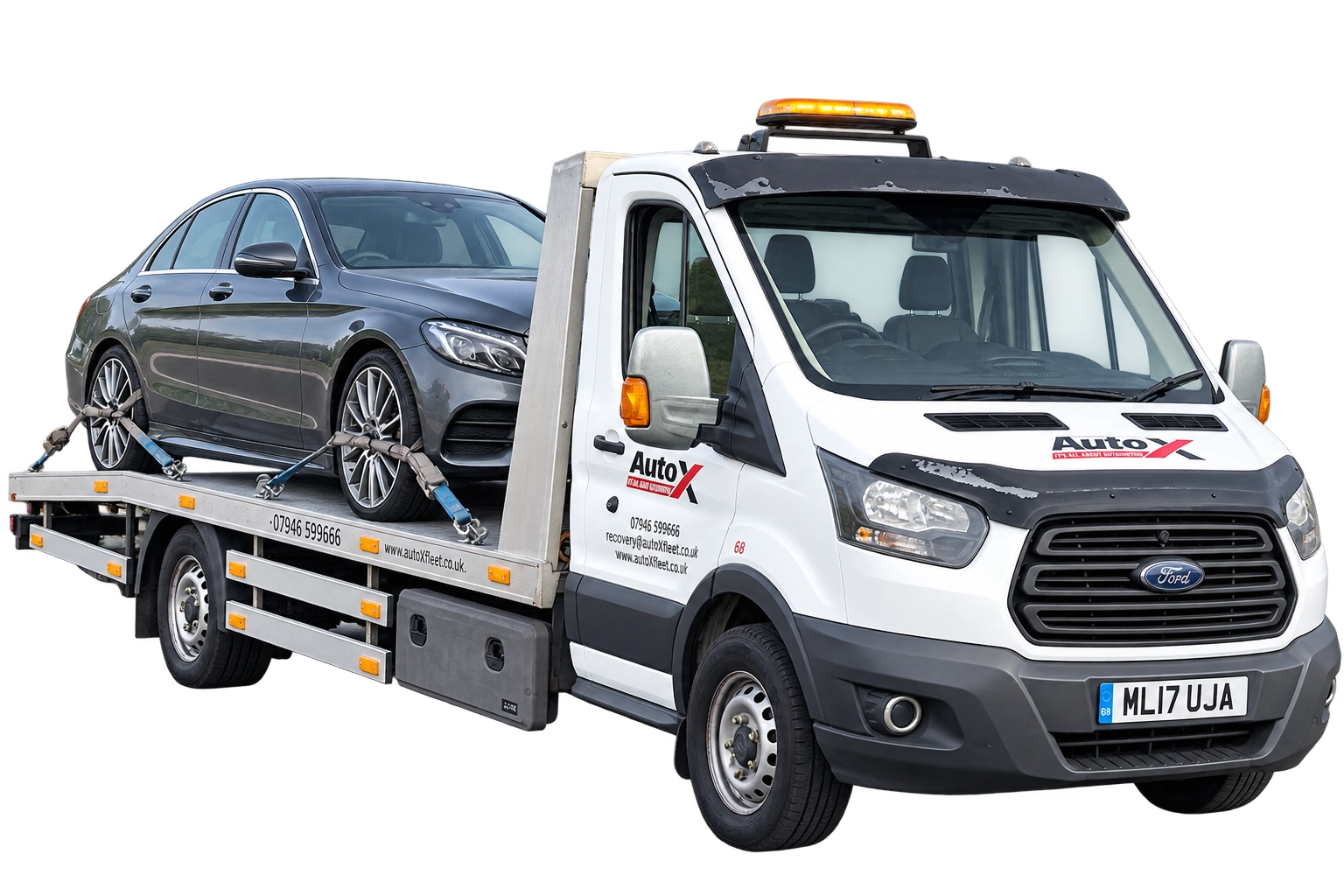 Breakdown recovery Bray - car loaded on flatbed