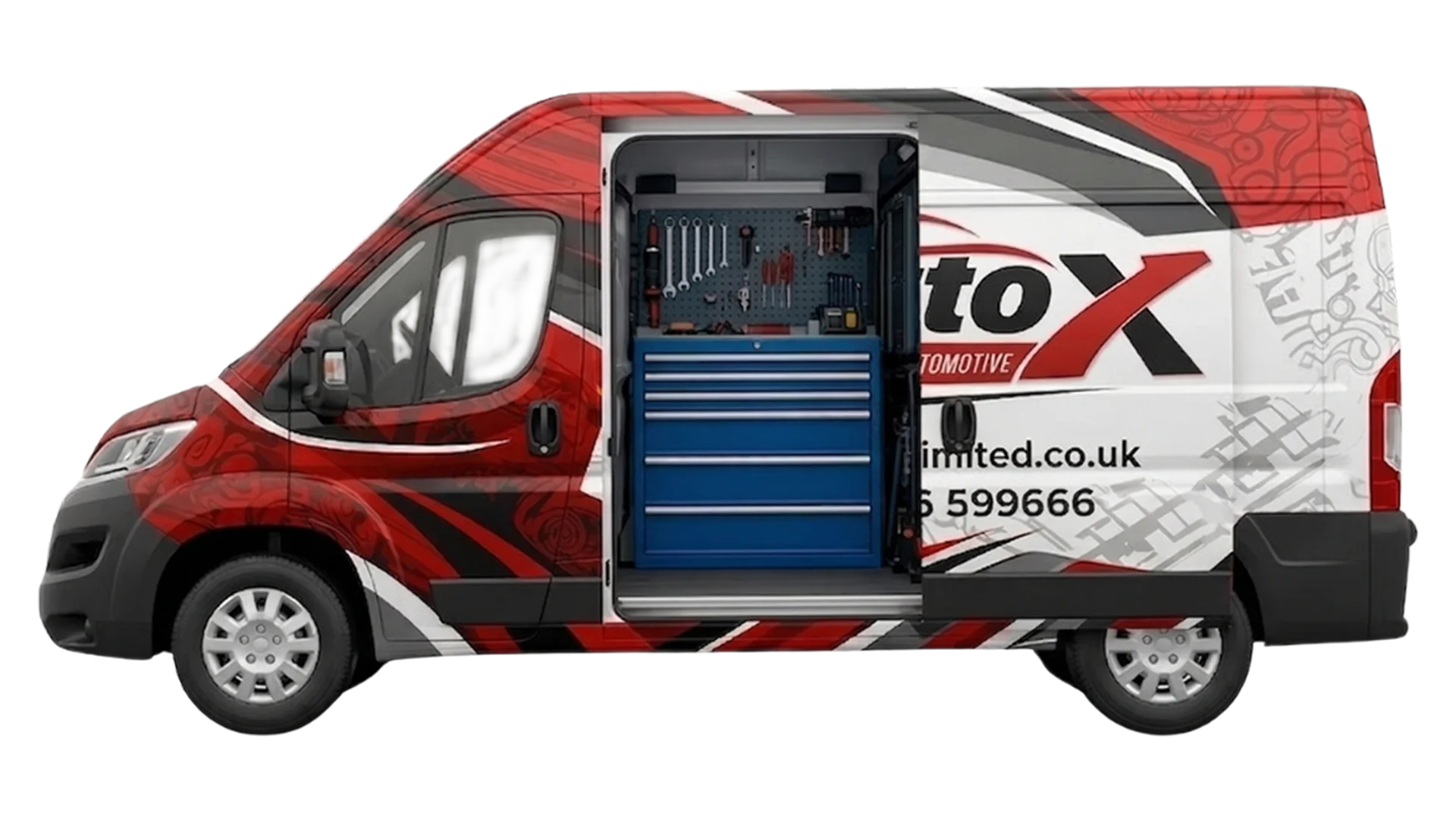 Auto X Limited van used for tyre rotation and tyre services