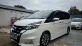 2024 white Nissan Serena front angled view