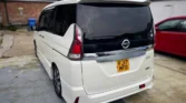 2024 white Nissan Serena back angled view