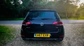 Back view Volkswagen Golf 2017 black