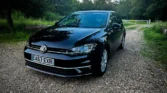 front angled view left Volkswagen Golf 2017 black