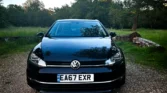 front view Volkswagen Golf 2017 black